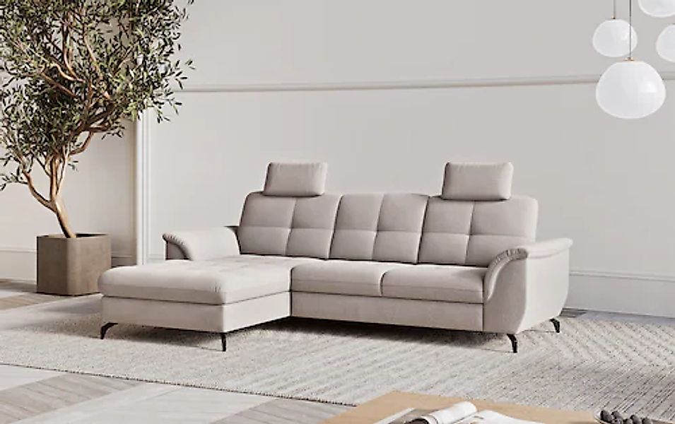 sit&more Ecksofa "Zora L-Form", wahlweise mit Bettfunktion und Bettkasten günstig online kaufen