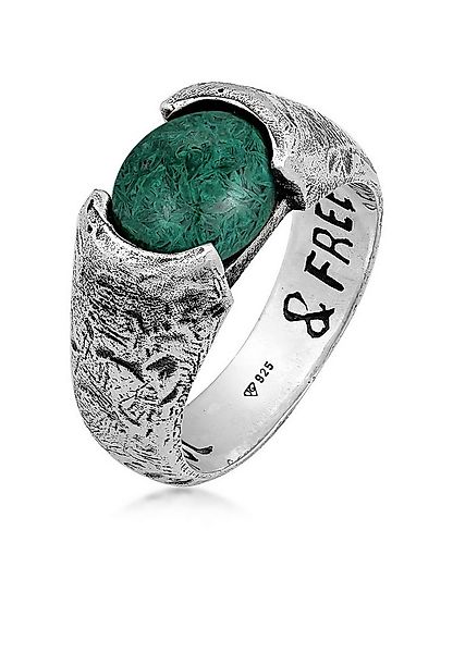 HAZE & GLORY Fingerring Herren Liberty - Afrikanischer Türkis 925 Silber günstig online kaufen