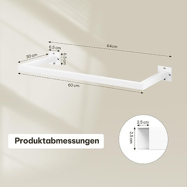 EUGAD Kleiderstange (1 St), Wand Rechteck, günstig online kaufen
