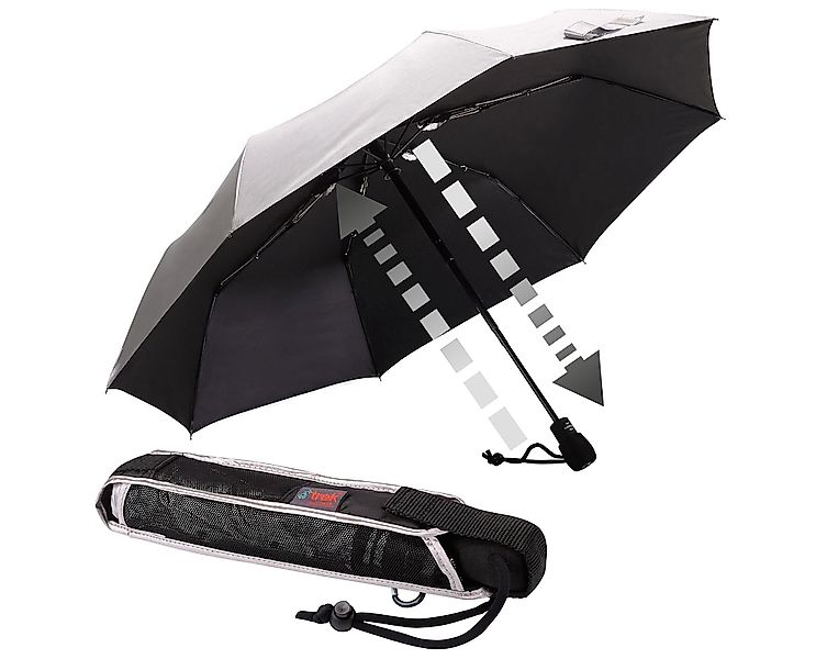 EuroSCHIRM Trekkingschirm "light trek automatic, silber" kompakte Größe, in günstig online kaufen