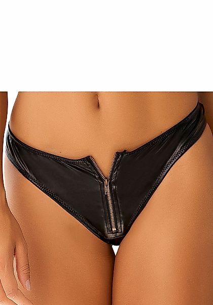 petite fleur gold String, in Leder-Optik mit Reißverschluss (Kunstleder) günstig online kaufen