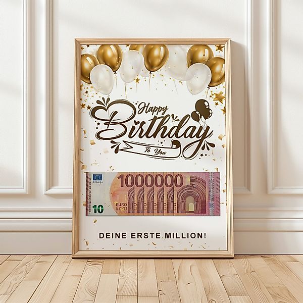 Tigerlino Poster Geburtstag Geldgeschenk Happy Birthday günstig online kaufen