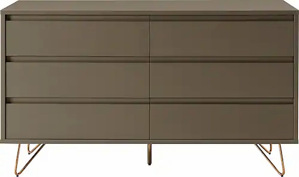 SalesFever Kommode »Bolton Design Sideboard mit Stauraum« Haarnadelbeine au günstig online kaufen