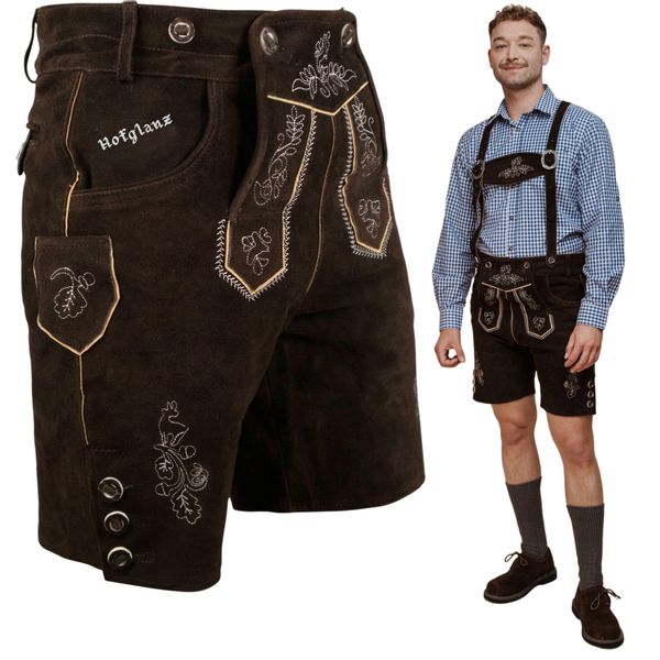 HOFGLANZ Trachtenlederhose Herren Lederhose, traditionelle Trachtenhose günstig online kaufen