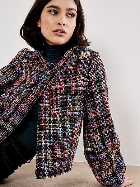 Apricot Kurzblazer Tweet Jacke, in Multicolour günstig online kaufen