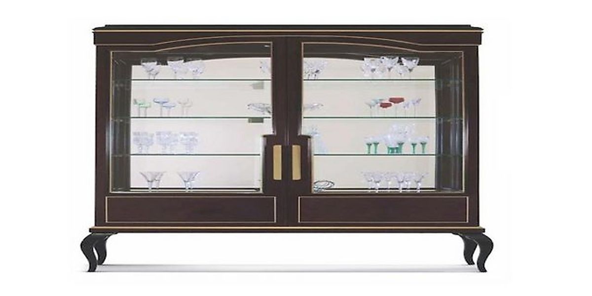 JVmoebel Vitrine Luxus Vitrine Schränke Vitrinen Braun Schrank Wohnzimmer H günstig online kaufen
