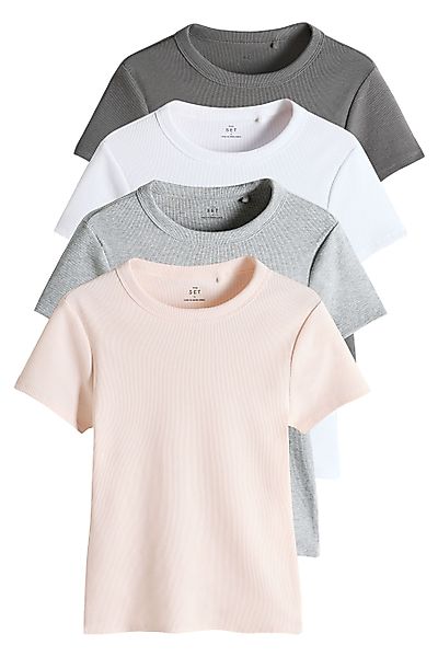 The Set T-Shirt The Set gerippte günstig online kaufen