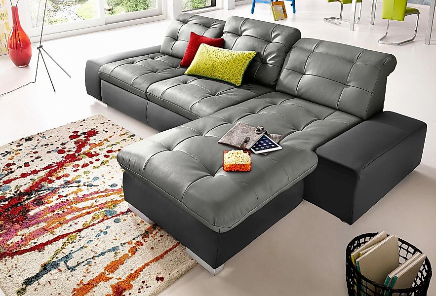 sit&more Ecksofa »Palomino L-Form«, wahlweise XL oder XXL und mit Bettfunkt günstig online kaufen