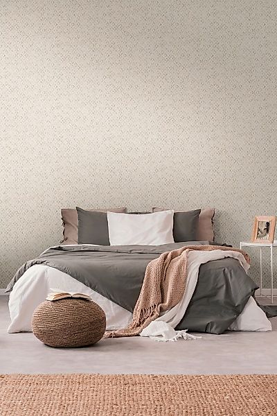 Bricoflor Tapete im Boho Style Elegante Vliestapete Weiß Gold Ideal für Sch günstig online kaufen