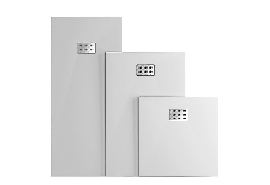 WITEN&NOCK Duschwanne Superflach SMC Duschtasse, Antirutsch, weiß/schwarz, günstig online kaufen