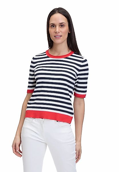 Betty Barclay Kurzarmshirt Betty Barclay Basic-Pullover mit Streifen (1-tlg günstig online kaufen