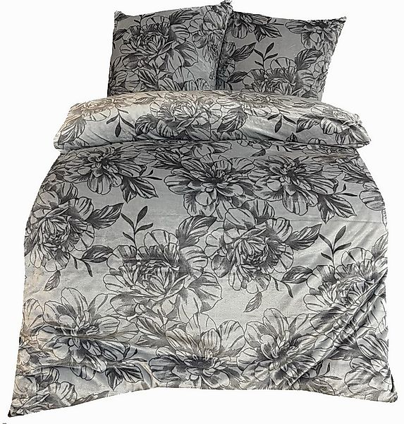 Leonado Vicenti Bettwäsche Teddy Plüsch 135x200 Edel-Rosen, Fleece, 2 teili günstig online kaufen