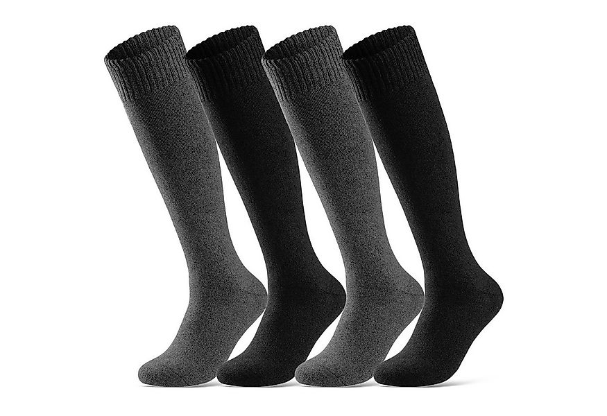 sockenkauf24 Kniestrümpfe 4 Paar Herren Thermostrümpfe mit Innenfrottee Win günstig online kaufen