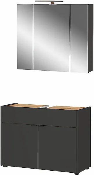 GERMANIA Badmöbel-Set »Ameca«, (2 St.), Badezimmer-Set bestehend aus Waschb günstig online kaufen