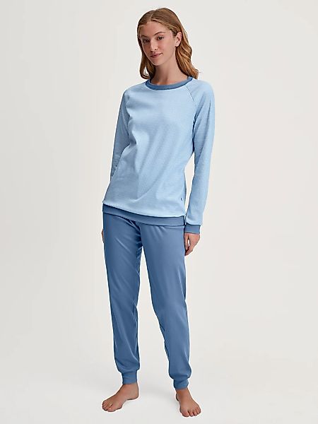 CALIDA Schlafanzug "Midnight Love" 2 Stk. tlg., Langarm, Heavy-Interlock, R günstig online kaufen