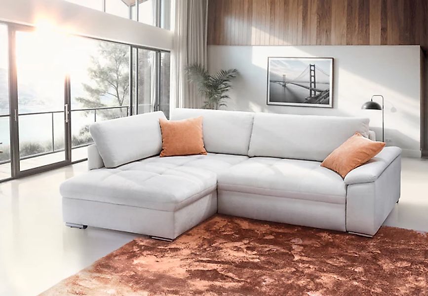 exxpo - sofa fashion Ecksofa »Casa Grande inkl. Bettfunktion, Bettkasten, O günstig online kaufen