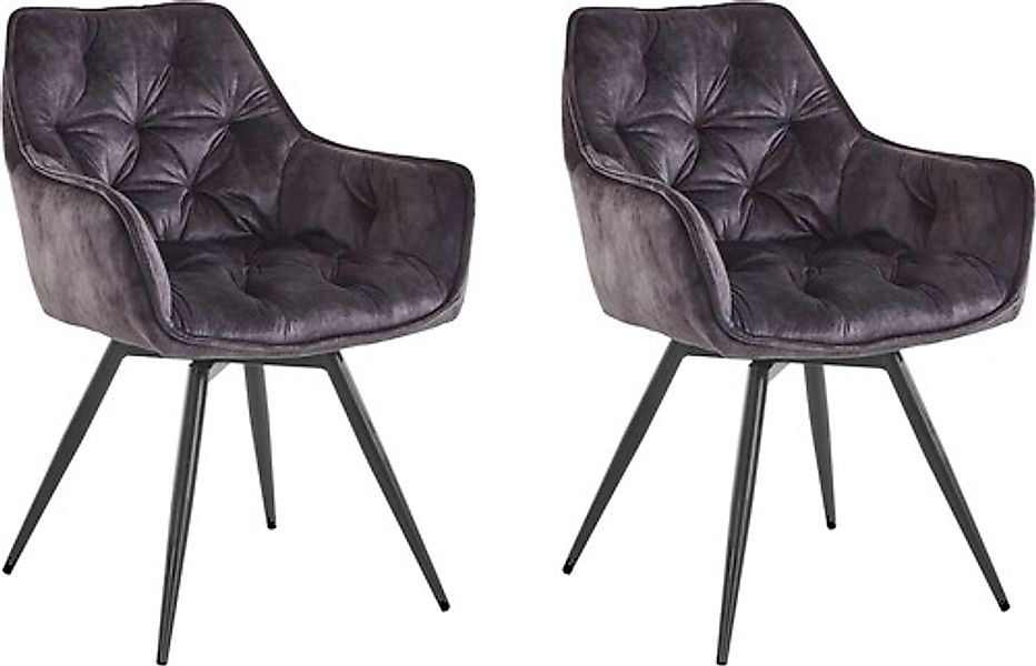 HELA Esszimmerstuhl »Mara« (Set) 2 Stk.Drehstuhl, Teddy Bezug, Webstoff ode günstig online kaufen