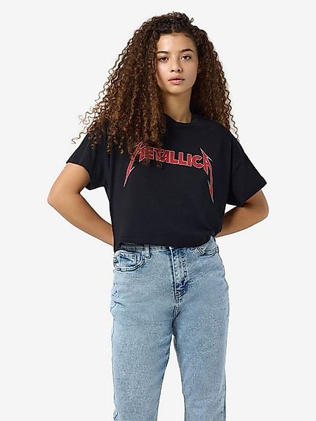 Noisy may T-Shirt Cropped Shirt Oversize T-Shirt mit Metallica Logo-Print 8 günstig online kaufen