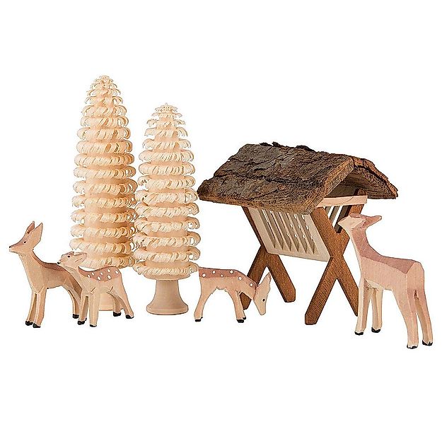 Seiffener Kunsthandwerk Theo Lorenz Dekofigur Rehgruppe - 7 teilig von Theo günstig online kaufen
