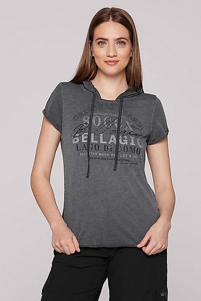 SOCCX Rundhalsshirt mit Ausbrenner-Effekten günstig online kaufen