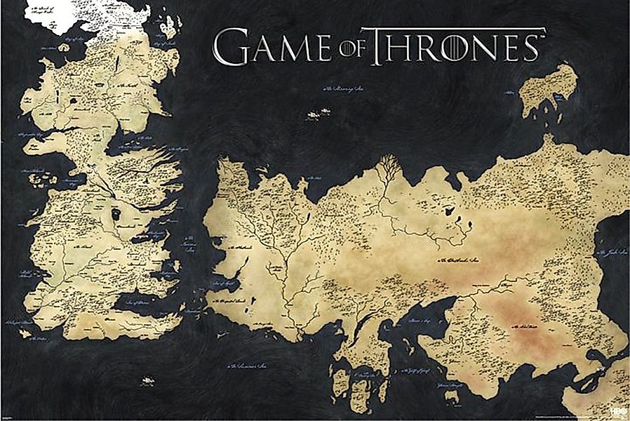 PYRAMID Poster Game of Thrones Poster Die sieben Königslande 91,5 x 61 cm günstig online kaufen