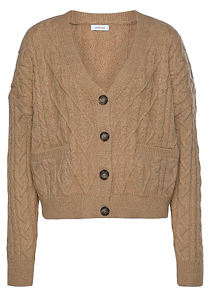 LASCANA Strickjacke mit Zopfmuster, kuschelweicher Cardigan, lässig günstig online kaufen