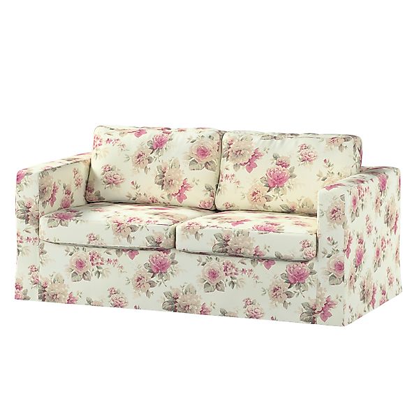 Bezug für Karlstad 2-Sitzer Sofa nicht ausklappbar, lang, beige- rosa, Sofa günstig online kaufen