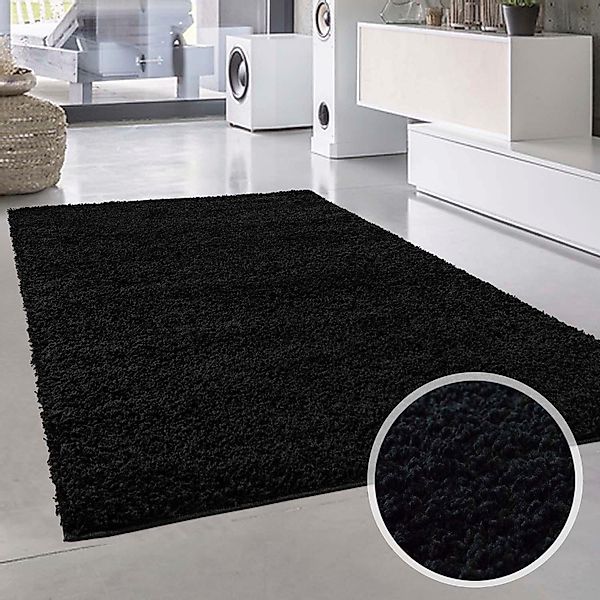 Carpet City Hochflor-Teppich Shaggi uni 500, günstig online kaufen