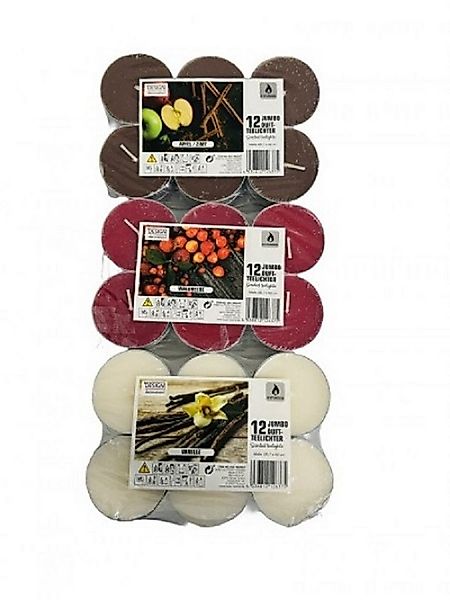 EXPO-Börse GmbH Teelicht 36 Jumbo Duft-Teelichter 8 Stunden Brenndauer (36- günstig online kaufen