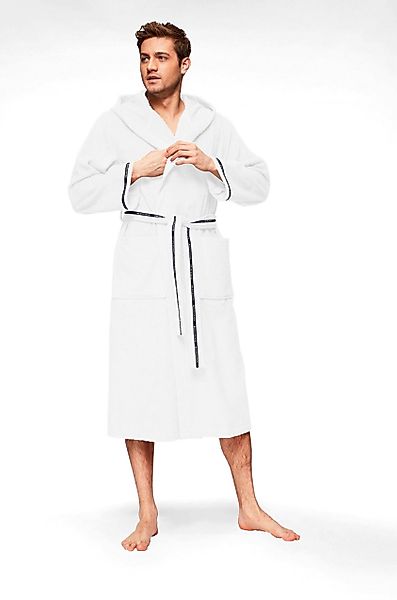 Bruno Banani Herrenbademantel Danny, Normallänge & günstig online kaufen