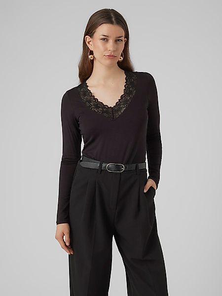 Vero Moda V-Shirt VMROSA LS V-NECK günstig online kaufen