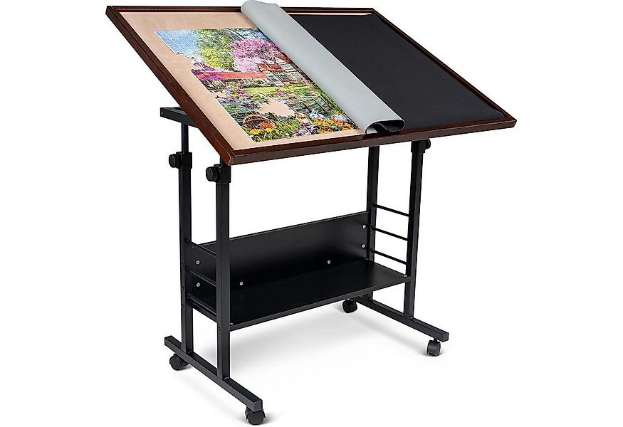 LuxusKollektion Arbeitstisch Jigsaw Puzzle Table Board with Cover Easel Hei günstig online kaufen