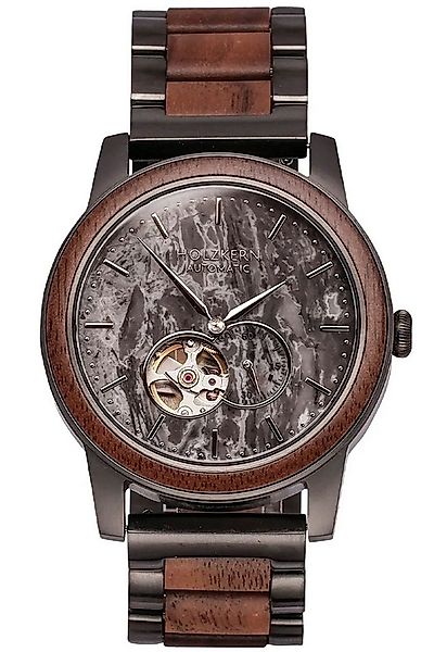 Holzkern Automatikuhr Automatik Chicago Walnuss/Marmor günstig online kaufen