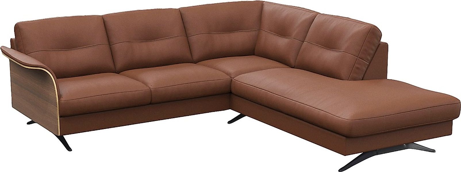 FLEXLUX Ecksofa »Glow, super bequem durch hochwertigem Sitzaufbau mit Feder günstig online kaufen