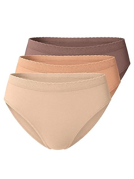 Yenita® Slip Microfaser Bikinislip (3-St) in angenehmer Microfaserqualität günstig online kaufen