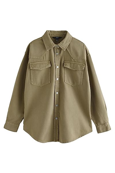 Next Jeanshemd Oversize-Denimhemd aus 100 % Baumwolle günstig online kaufen