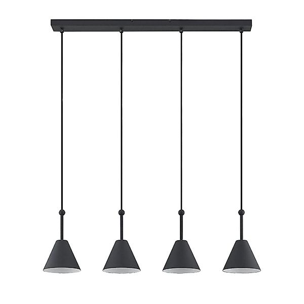 Lucande Wandleuchte Wandlampe Innen Phina 9627326 Modern in Schwarz aus Met günstig online kaufen