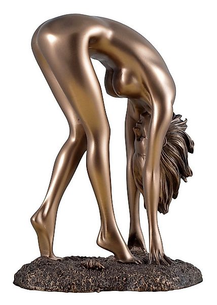 Vogler Dekofigur Weiblicher Akt Unterwerfung Frau steht gebückt bronz. Figu günstig online kaufen