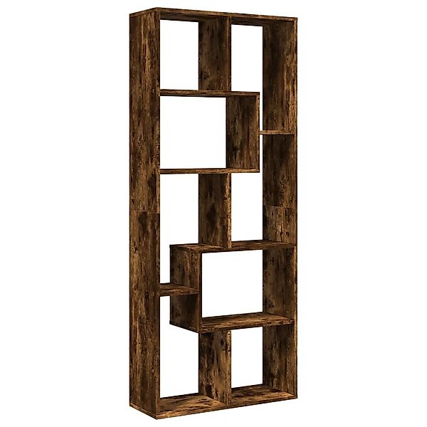 vidaXL Bücherregal Raumteiler-Bücherregal Räuchereiche 67x25x161,5cm Holzwe günstig online kaufen