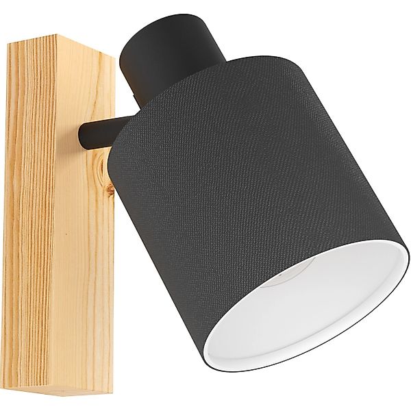 Eglo Spot 1er Batallas Schwarz-Natur günstig online kaufen