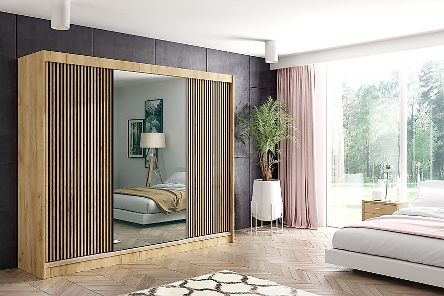 ALTDECOR Schiebetürenschrank VILAN (Kleiderschrank Garderobenschrank mit vi günstig online kaufen