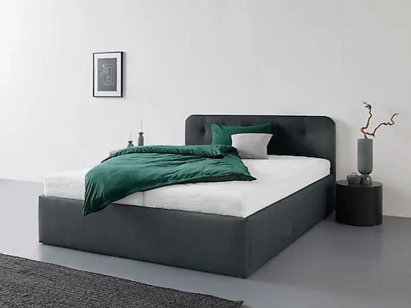 Westfalia Schlafkomfort Polsterbett "Rostock" auch mit Stauraum und Kopftei günstig online kaufen