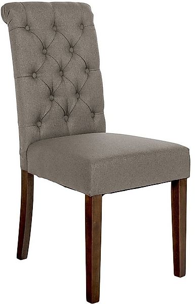 CLP Esszimmerstuhl Lisburn, mit Lehne im Chesterfield Design günstig online kaufen