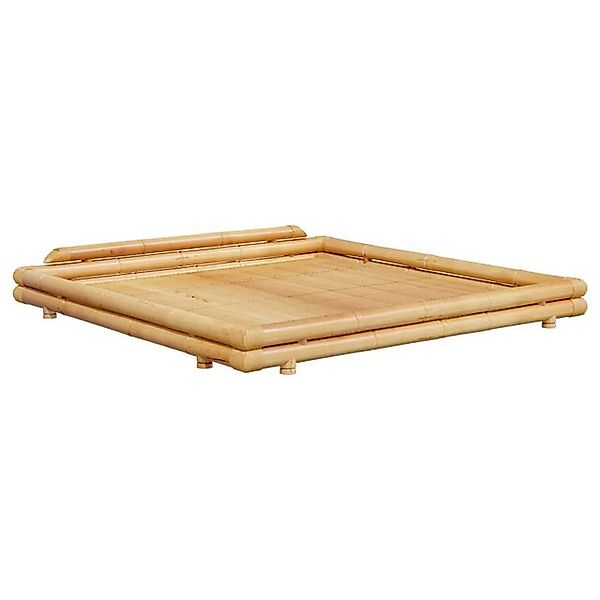vidaXL Bettgestell Bambusbett 200x200 cm Doppelbett Bett Bettrahmen Bettges günstig online kaufen