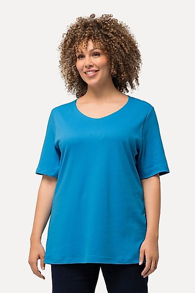 Ulla Popken T-Shirt Shirt doppellagige Vorderseite günstig online kaufen