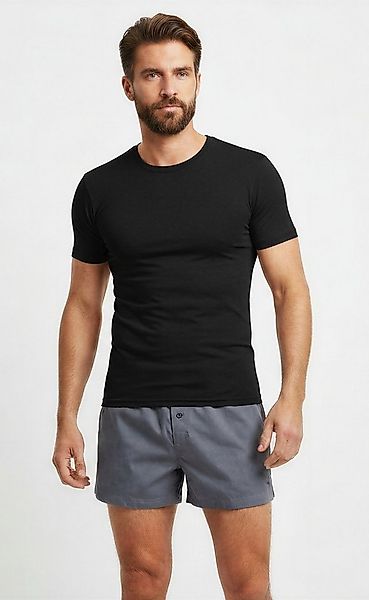 MUSTANG T-Shirt Basic Lounge Shirt Unterhemd Unterwäsche (Packung, 1-tlg) O günstig online kaufen