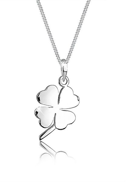 Elli Kette mit Anhänger Kleeblatt Glücksbringer 925 Silber, Kleeblatt günstig online kaufen