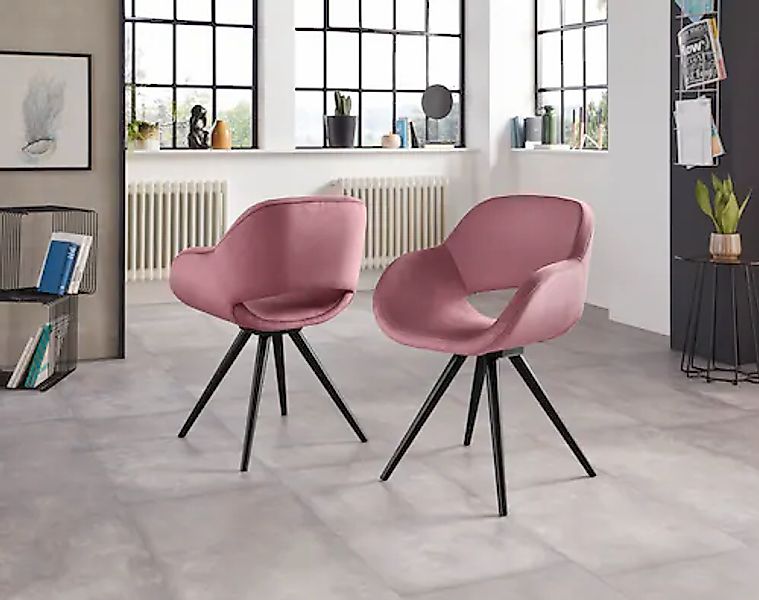 INOSIGN Armlehnstuhl »Aurora« (Set) 2 Stk.Gestell aus Massivholz Buche in s günstig online kaufen