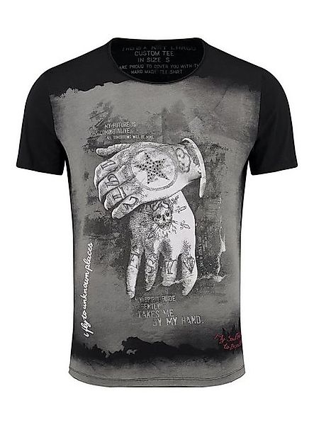 Key Largo T-Shirt T-Shirt Alive Tattoo Hand Print Motiv vintage Look MT0008 günstig online kaufen