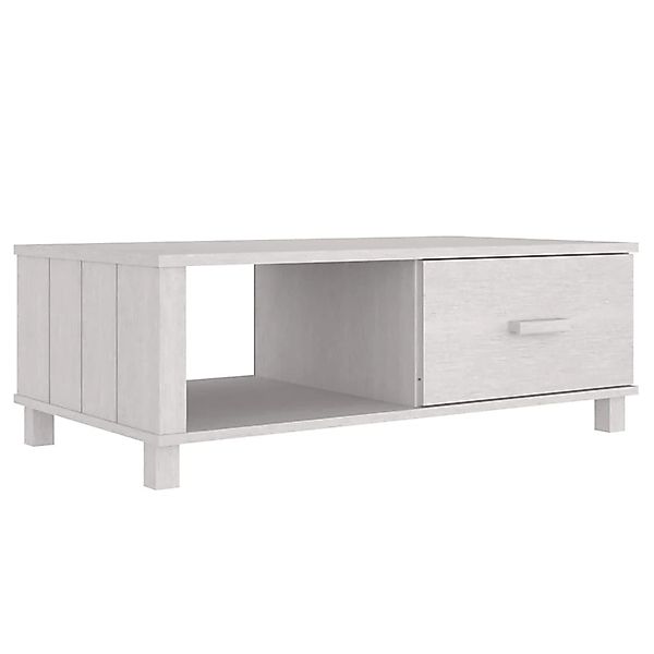 vidaXL Couchtisch HAMAR Weiß 100x55x35 cm Massivholz Kiefer 340453 günstig online kaufen